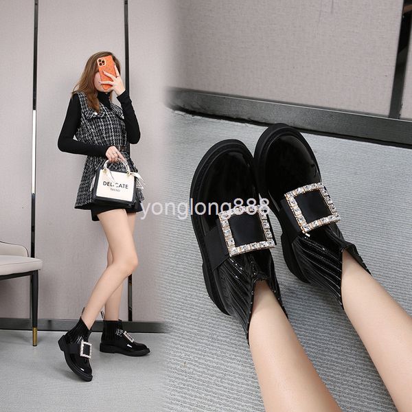 boots short boots women's autumn and winter rv square buckle martin british wind children's short chelsea, Black
boots short boots women's autumn and winter rv square buckle martin british wind children's short chelsea, Black