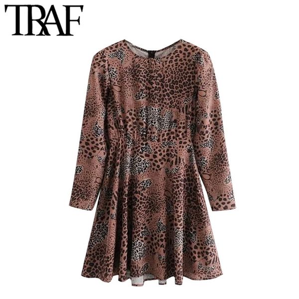 women chic fashion animal print mini dress vintage long sleeve back zipper female dresses vestidos mujer 210507, Black;gray
women chic fashion animal print mini dress vintage long sleeve back zipper female dresses vestidos mujer 210507, Black;gray