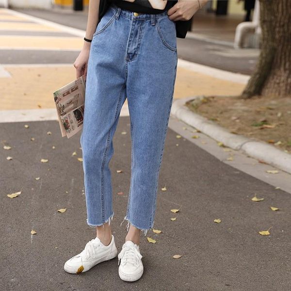 women's jeans autumn women fashionable blue high waist loose denim female harem pants trousers boyfriend for k112
women's jeans autumn women fashionable blue high waist loose denim female harem pants trousers boyfriend for k112