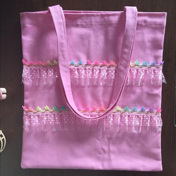 shopping bags yile fashion unique pink cotton canvas tote shoulder bag pleated trim 715e
shopping bags yile fashion unique pink cotton canvas tote shoulder bag pleated trim 715e