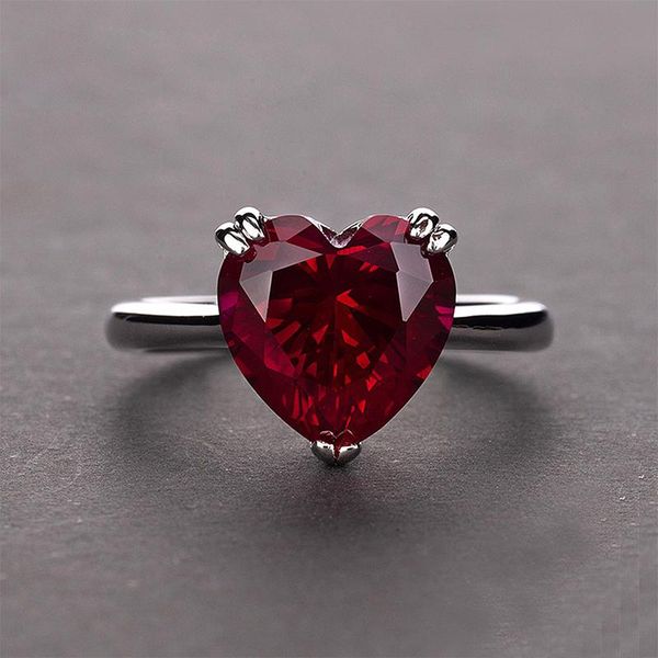 cluster rings 100% 925 sterling silver ring created ruby heart gemstone wedding for women bridal fine jewelry engagement accessories, Golden;silver
cluster rings 100% 925 sterling silver ring created ruby heart gemstone wedding for women bridal fine jewelry engagement accessories, Golden;silver