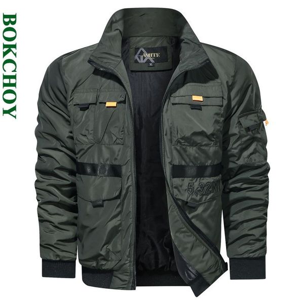 men's jackets fashion stand-collar jacket autumn solid color multi-pocket youth trend 221, Black;brown
men's jackets fashion stand-collar jacket autumn solid color multi-pocket youth trend 221, Black;brown