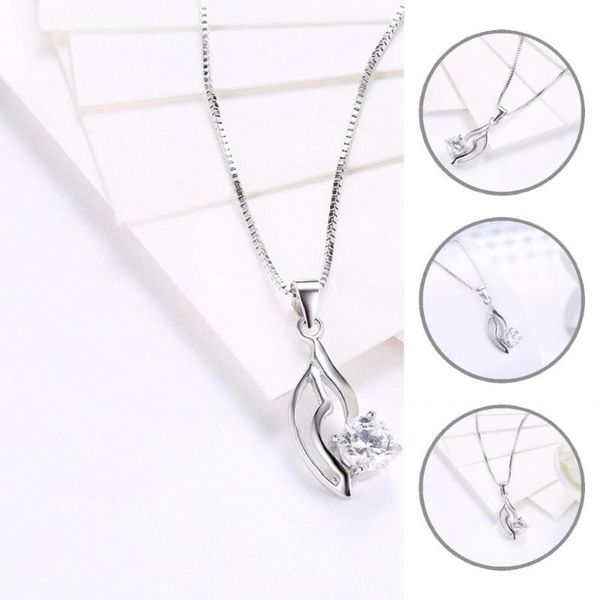 pendant necklaces necklace simple hollow clavicle decoration women polished for gifts, Silver
pendant necklaces necklace simple hollow clavicle decoration women polished for gifts, Silver