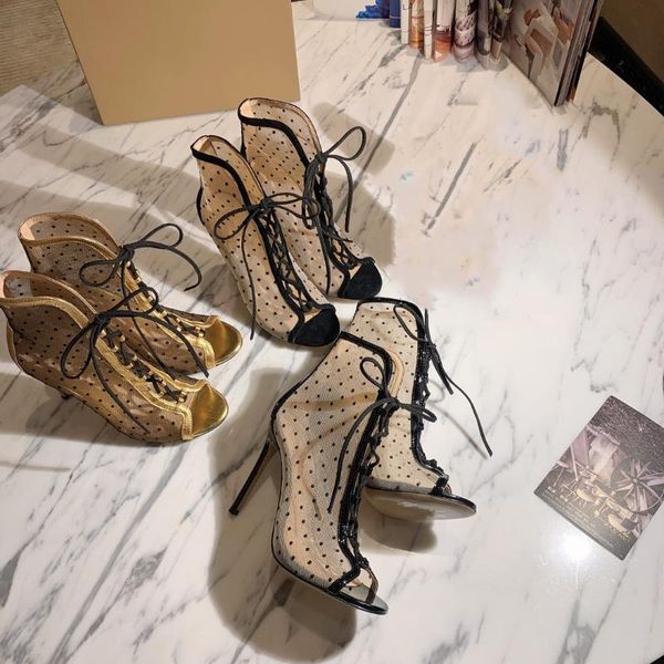 sandals women's hollow black net fabric cross strap high heel woman shoes pumps lace-up open toe zapatos de mujer 
sandals women's hollow black net fabric cross strap high heel woman shoes pumps lace-up open toe zapatos de mujer