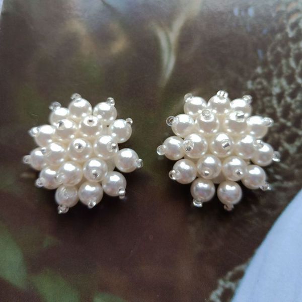 hairpin small pearl flower disc button diy handmade beaded cloth hair clip earrings accessories, Golden;silver
hairpin small pearl flower disc button diy handmade beaded cloth hair clip earrings accessories, Golden;silver