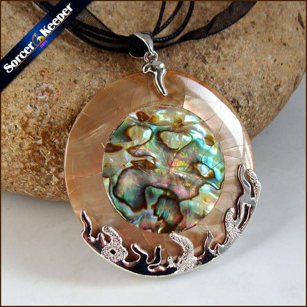 pendant necklaces sorcerkeeper natural ocean round circle zealand paua abalone shell beads flame shape for women necklace gift ska12, Silver
pendant necklaces sorcerkeeper natural ocean round circle zealand paua abalone shell beads flame shape for women necklace gift ska12, Silver