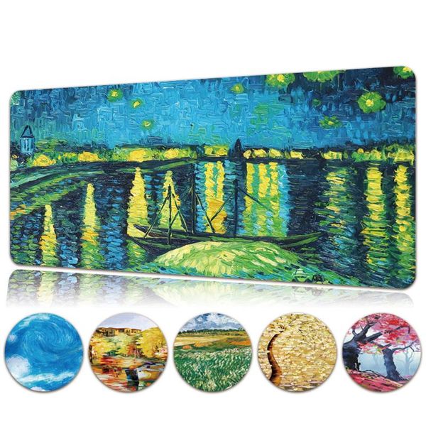 mouse pads & wrist rests waterproof game desk mousepad painting pattern large computer leather gaming pad keyboard mat
mouse pads & wrist rests waterproof game desk mousepad painting pattern large computer leather gaming pad keyboard mat
