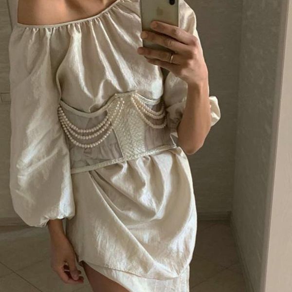 belts skinny pearl waist corset women ladies wild solid color perspective back cross bandage lace-up slim stylish tight, Black;brown
belts skinny pearl waist corset women ladies wild solid color perspective back cross bandage lace-up slim stylish tight, Black;brown