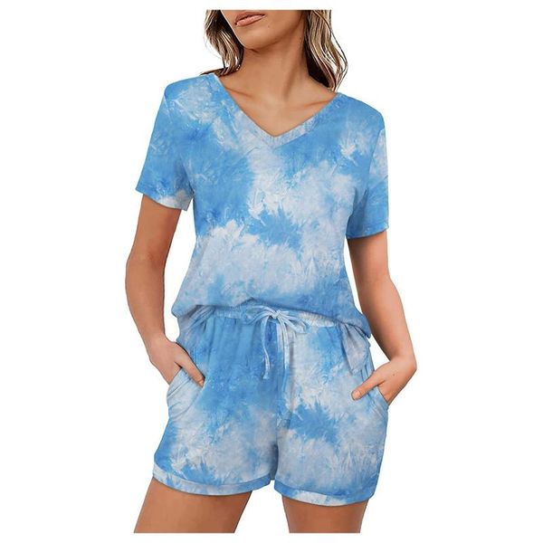 women's shorts 2pcs women suit 2021 summer short tie-dye tank + feminino two pieces costume clothing, White;black
women's shorts 2pcs women suit 2021 summer short tie-dye tank + feminino two pieces costume clothing, White;black