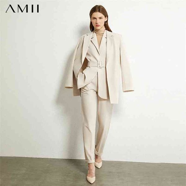 minimalism autumn women's suit blazer causal pants lapel office coat solid vest high waist suit 12070325 210527, White
minimalism autumn women's suit blazer causal pants lapel office coat solid vest high waist suit 12070325 210527, White