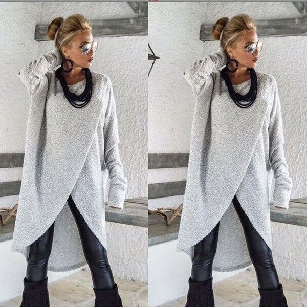 long sleeve casual loose womens sweaters solid o neck jumper pullover regular size autumn winter clothes cotton blend, White;black
long sleeve casual loose womens sweaters solid o neck jumper pullover regular size autumn winter clothes cotton blend, White;black