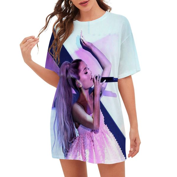 cloocl pop singer ariana grande women tee printed lady clothes loose short sleeve teens harajuku leisure outfits, White
cloocl pop singer ariana grande women tee printed lady clothes loose short sleeve teens harajuku leisure outfits, White