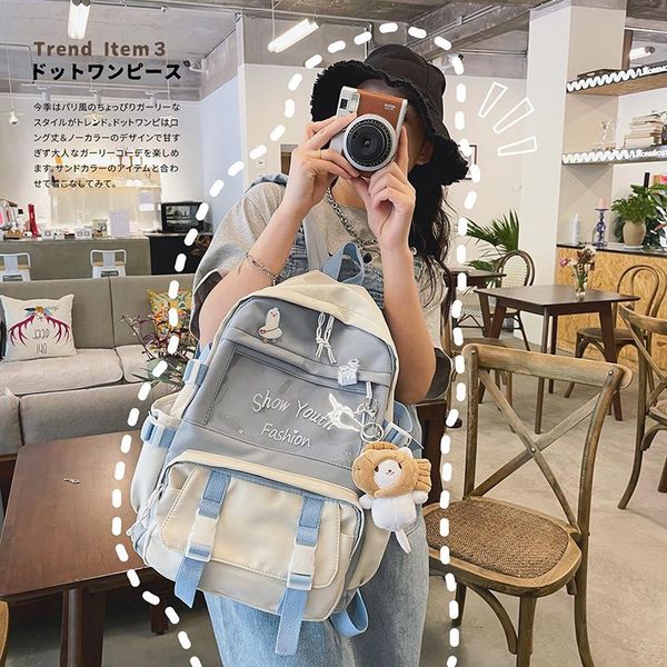 backpack large capacity waterproof women clear multi-pocket travel rucksack student school bags for teenage girls
backpack large capacity waterproof women clear multi-pocket travel rucksack student school bags for teenage girls