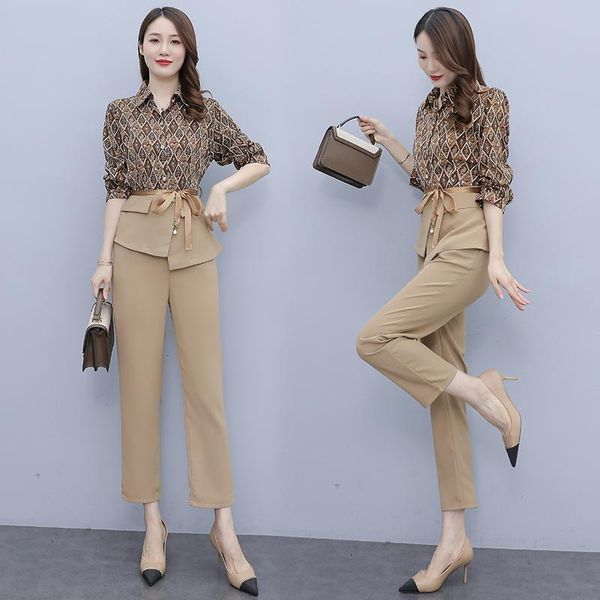 women's two piece pants 2021 autumn 2 pcs suits long sleeve floral blouse pencil two-piece suit professional outfit -3xl, White
women's two piece pants 2021 autumn 2 pcs suits long sleeve floral blouse pencil two-piece suit professional outfit -3xl, White