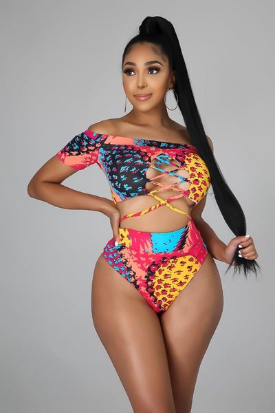 summer 2021 european and american women's print one-line strapline open-shoulder cutout swimsuit two-piece set tracksuits, Gray
summer 2021 european and american women's print one-line strapline open-shoulder cutout swimsuit two-piece set tracksuits, Gray