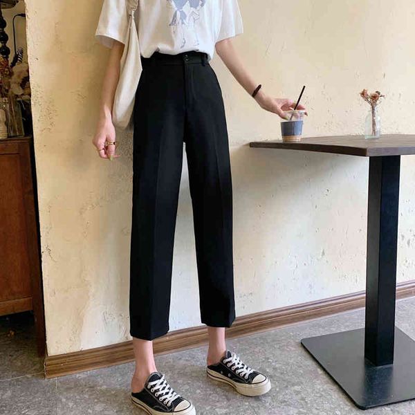 capris women's waist straight high collar suit loose, thin, 9-point section, drooping, small, summer pants, 2021, Black;white
capris women's waist straight high collar suit loose, thin, 9-point section, drooping, small, summer pants, 2021, Black;white