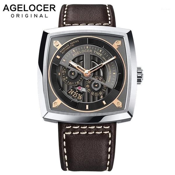 automatic watch men mechanical wristwatches square dial men's waterproof watches calendar business montre homme luxe, Slivery;brown
automatic watch men mechanical wristwatches square dial men's waterproof watches calendar business montre homme luxe, Slivery;brown
