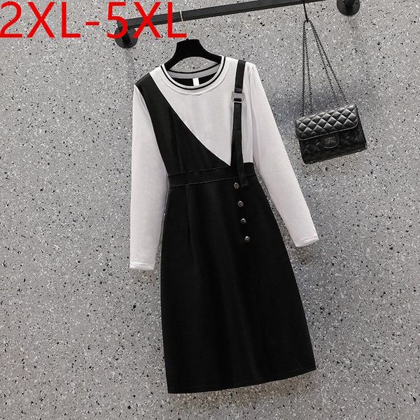 plus size dresses autumn dress for women o neck long sleeve patchwork female casual loose black oversize 2xl 3xl 4xl 5xl
plus size dresses autumn dress for women o neck long sleeve patchwork female casual loose black oversize 2xl 3xl 4xl 5xl