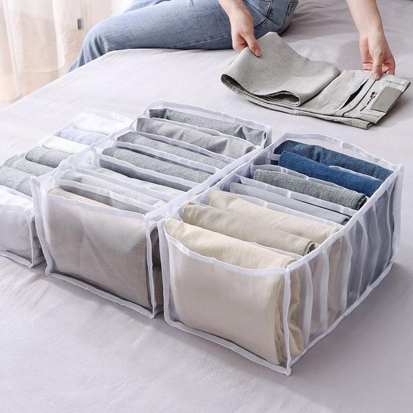 storage bags 7 grid jeans box closet organizer home separation bra leggings clothes case drawer wardrobe divided
storage bags 7 grid jeans box closet organizer home separation bra leggings clothes case drawer wardrobe divided