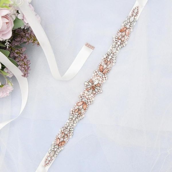 wedding sashes trixy s442 luxury rose gold belt rhinestone for women dress accessory diamond bridal sash, White
wedding sashes trixy s442 luxury rose gold belt rhinestone for women dress accessory diamond bridal sash, White