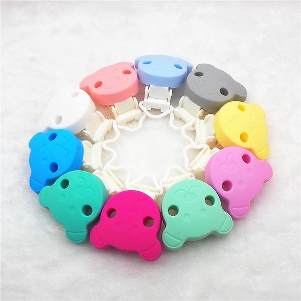 pacifiers# chenkai 10pcs silicone bear teether clips diy baby pacifier dummy teething chain holder soother nursing jewelry toy 
pacifiers# chenkai 10pcs silicone bear teether clips diy baby pacifier dummy teething chain holder soother nursing jewelry toy