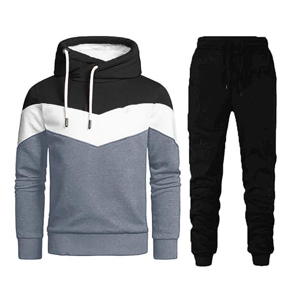winter men's sets hooded spliced sweatshirt sweatpants hoodie set fleece sports leisure fitness suit ropa hombre 2021 tracksuits, Gray
winter men's sets hooded spliced sweatshirt sweatpants hoodie set fleece sports leisure fitness suit ropa hombre 2021 tracksuits, Gray