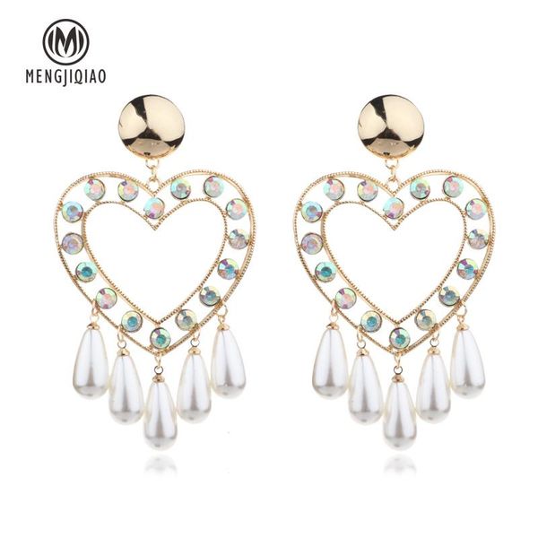 exaggerated hollow big heart colorful rhinestone dangle earrings for women water drop simulated pearl brinco & chandelier, Silver
exaggerated hollow big heart colorful rhinestone dangle earrings for women water drop simulated pearl brinco & chandelier, Silver