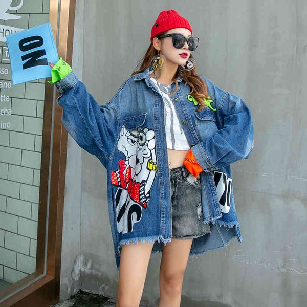 jackets european station denim female net red cartoon loose sequined jacket age reduction plus size tooling tide brand, Black;brown
jackets european station denim female net red cartoon loose sequined jacket age reduction plus size tooling tide brand, Black;brown