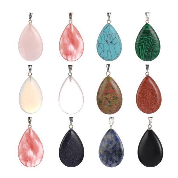 pendants wholesale assorted mixed color unakite sodalite natural stone pink quartz charms water drop for jewelry making necklace, Black
pendants wholesale assorted mixed color unakite sodalite natural stone pink quartz charms water drop for jewelry making necklace, Black