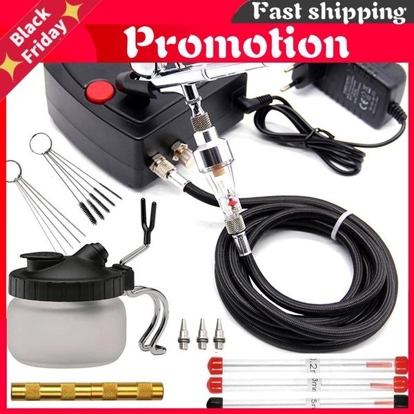 professional spray guns dual action airbrush air compressor kit with 0.3mm nozzle gun painting set for manicure craft cake brush
professional spray guns dual action airbrush air compressor kit with 0.3mm nozzle gun painting set for manicure craft cake brush