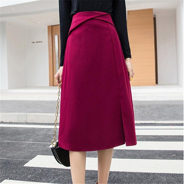 skirts fashion office lady solid skirt spring high waist elegant split females vintage invisible zipper ladies a-line midi, Black
skirts fashion office lady solid skirt spring high waist elegant split females vintage invisible zipper ladies a-line midi, Black