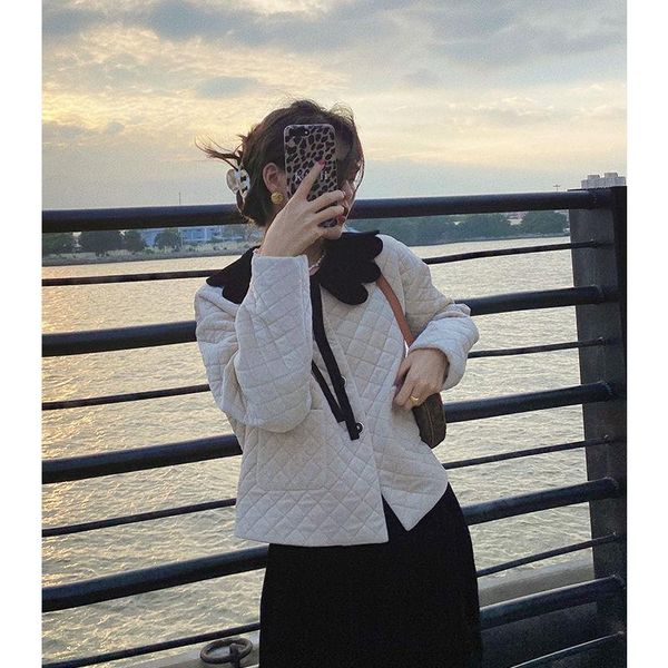 women's jackets ewsfv 2021 autumn arrive women milkshake white rhombus velvet short coat cotton-padded jacket all-match, Black;brown
women's jackets ewsfv 2021 autumn arrive women milkshake white rhombus velvet short coat cotton-padded jacket all-match, Black;brown