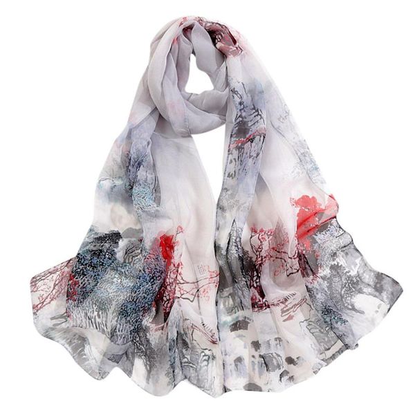 scarves fashion long scarf women 2021 floral soft wrap shawl elegant chiffon landscape print, Blue;gray
scarves fashion long scarf women 2021 floral soft wrap shawl elegant chiffon landscape print, Blue;gray