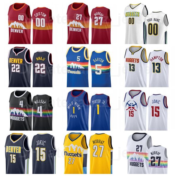man woman youth screen print basketball michael porter jr jersey 1 jamal murray 27 will barton 5 paul millsap 4 aaron gordon 50, Black;red
man woman youth screen print basketball michael porter jr jersey 1 jamal murray 27 will barton 5 paul millsap 4 aaron gordon 50, Black;red