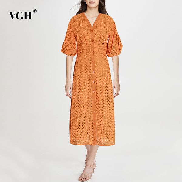 vgh hollow out floral women dress v neck puff sleeve high waist elegant white dresses female fashion new clothing summer 210421, Black;gray
vgh hollow out floral women dress v neck puff sleeve high waist elegant white dresses female fashion new clothing summer 210421, Black;gray