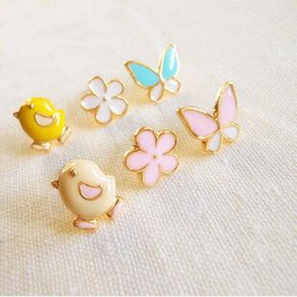 clip-on & screw back grace jun(tm) korea style colorful chick flower butterly shape enamel clip on earrings without piercing for girls party, Silver
clip-on & screw back grace jun(tm) korea style colorful chick flower butterly shape enamel clip on earrings without piercing for girls party, Silver