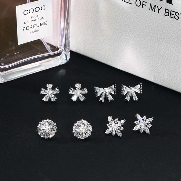 japan and south korea new zircon crystal earrings small diamond lovely atmosphere five pointed star love earrings temperament, Black
japan and south korea new zircon crystal earrings small diamond lovely atmosphere five pointed star love earrings temperament, Black
