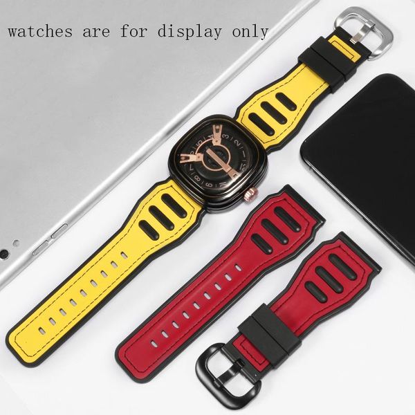 watch bands style silicone strap 28mm red yellow watchband replacement belt for p3b 03 06 p3c/04 m2 series men's trendy rubber bracelet, Black;brown
watch bands style silicone strap 28mm red yellow watchband replacement belt for p3b 03 06 p3c/04 m2 series men's trendy rubber bracelet, Black;brown