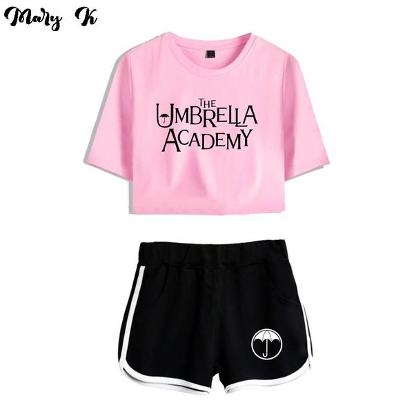 the umbrella academy women two piece set shorts+lovely t-shirt harajuku streetwear girl sets, White;black
the umbrella academy women two piece set shorts+lovely t-shirt harajuku streetwear girl sets, White;black