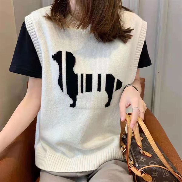 women's sweaters autumn of cartoons around the neck sweater vest sleeveless waistcoat crocheted off women's 0o55, White;black
women's sweaters autumn of cartoons around the neck sweater vest sleeveless waistcoat crocheted off women's 0o55, White;black