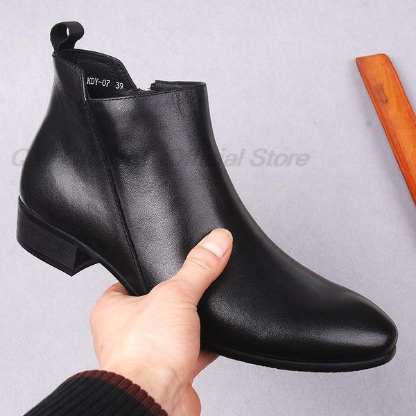 dress shoes men fashion ankle boots genuine leather british casual chelsea black male 7b2u
dress shoes men fashion ankle boots genuine leather british casual chelsea black male 7b2u