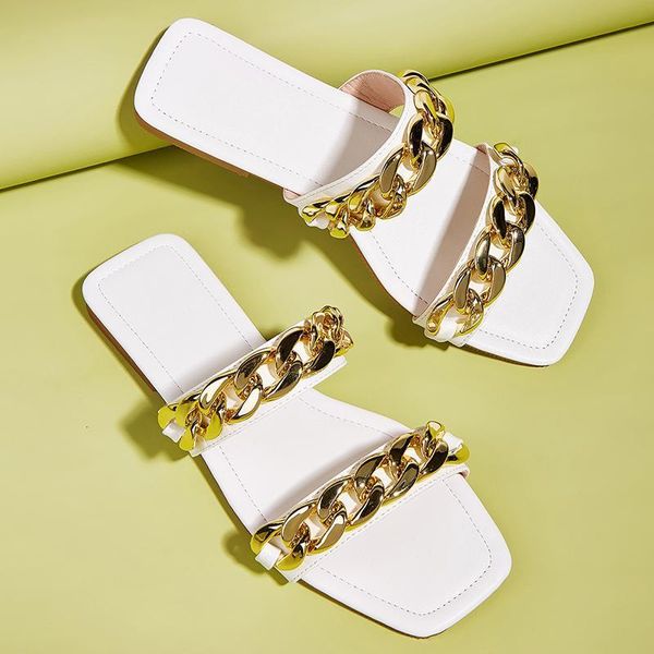 slippers summer luxury women chain white outside flats mules brand square toe black slides flip flops female beach shoes vsdv
slippers summer luxury women chain white outside flats mules brand square toe black slides flip flops female beach shoes vsdv