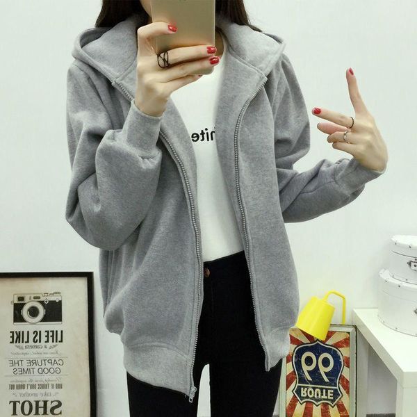 running jackets jacket women autumn winter hooded sweater korean sports leisure loose student baseball uniform thickened warmth velvet top, Black;red
running jackets jacket women autumn winter hooded sweater korean sports leisure loose student baseball uniform thickened warmth velvet top, Black;red