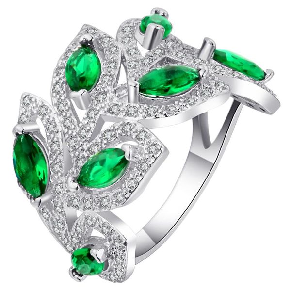 wedding rings green austrian crystal leaf design silver color elegant round plant finger for women jewelry unique bagues femme, Slivery;golden
wedding rings green austrian crystal leaf design silver color elegant round plant finger for women jewelry unique bagues femme, Slivery;golden