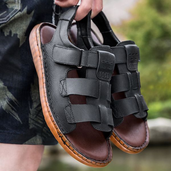 mens sandals outdoor wading beach sandals casual gladiator sandals summer mens leather shoes for men comfortable sneakers 38-46, Black
mens sandals outdoor wading beach sandals casual gladiator sandals summer mens leather shoes for men comfortable sneakers 38-46, Black