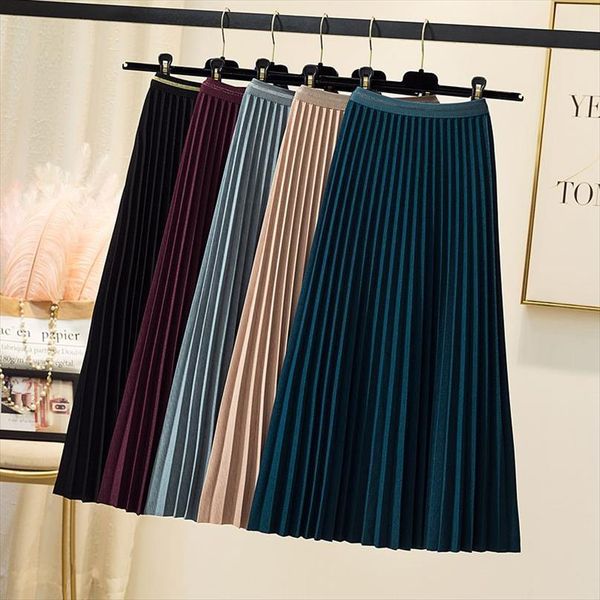 autumn a line long pleated women skirts temperament spring solid slim mid calf length blue burgundy coffee, Black
autumn a line long pleated women skirts temperament spring solid slim mid calf length blue burgundy coffee, Black