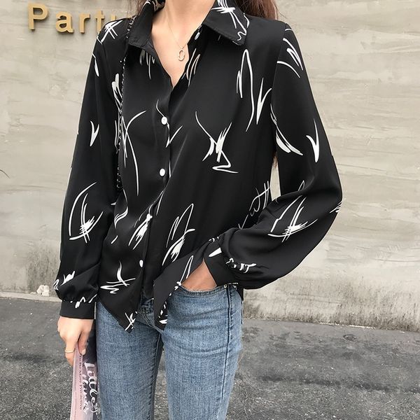 dress blouses vintage printed shirt white black long sleeve plus size women clothing
dress blouses vintage printed shirt white black long sleeve plus size women clothing