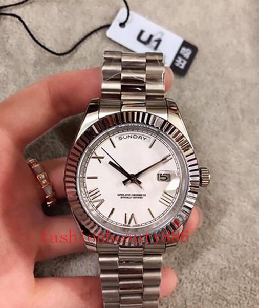 2021 news luxury 41mm u1 factory mens watches automatic movement sapphire glass wristwatches folding buckle stainless steel, Slivery;brown
2021 news luxury 41mm u1 factory mens watches automatic movement sapphire glass wristwatches folding buckle stainless steel, Slivery;brown