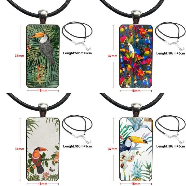 pendant necklaces for gift tropical plants toucan parrot brand steel color jewelry fashion statement necklace glass pendants, Silver
pendant necklaces for gift tropical plants toucan parrot brand steel color jewelry fashion statement necklace glass pendants, Silver