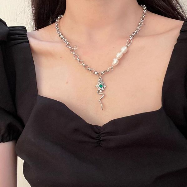 pendant necklaces aomu french green silver color metal crystal imitated pearl curved irregular geometric hollow flower necklace for wome
pendant necklaces aomu french green silver color metal crystal imitated pearl curved irregular geometric hollow flower necklace for wome